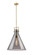 Downtown Urban One Light Pendant in Brushed Brass (405|411-1SL-BB-G411-18SM)