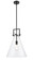 Downtown Urban LED Pendant in Matte Black (405|411-1S-BK-14CL-LED)