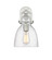 Downtown Urban One Light Wall Sconce in Satin Nickel (405|410-1W-SN-G412-8SDY)