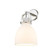Downtown Urban One Light Wall Sconce in Polished Nickel (405|410-1W-PN-G412-8WH)