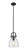 Downtown Urban One Light Mini Pendant in Matte Black (405|410-1SS-BK-G412-8SDY)