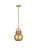 Downtown Urban One Light Mini Pendant in Brushed Brass (405|410-1SS-BB-M410-8BB)
