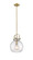 Downtown Urban One Light Mini Pendant in Brushed Brass (405|410-1SM-BB-G410-10SDY)