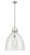 Downtown Urban One Light Pendant in Satin Nickel (405|410-1SL-SN-G412-18CL)