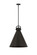 Downtown Urban One Light Pendant in Matte Black (405|410-1SL-BK-M411-18BK)