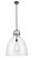 Downtown Urban One Light Pendant in Matte Black (405|410-1SL-BK-G412-18CL)