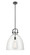 Downtown Urban One Light Pendant in Matte Black (405|410-1SL-BK-G412-16CL)