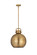 Downtown Urban One Light Pendant in Brushed Brass (405|410-1SL-BB-M410-14BB)