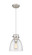 Downtown Urban One Light Pendant in Brushed Satin Nickel (405|410-1PS-SN-G412-8SDY)