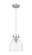 Downtown Urban One Light Pendant in Brushed Satin Nickel (405|410-1PS-SN-G412-8CL)