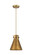 Downtown Urban One Light Pendant in Brushed Brass (405|410-1PS-BB-M411-8BB)