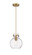 Downtown Urban One Light Pendant in Brushed Brass (405|410-1PS-BB-G410-8CL)