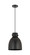 Downtown Urban One Light Pendant in Matte Black (405|410-1PM-BK-M412-10BK)