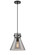Downtown Urban One Light Pendant in Matte Black (405|410-1PM-BK-G411-10SM)