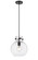Downtown Urban One Light Pendant in Matte Black (405|410-1PM-BK-G410-10CL)