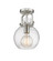 Downtown Urban One Light Semi-Flush Mount in Satin Nickel (405|410-1F-SN-G410-8SDY)