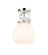Downtown Urban One Light Semi-Flush Mount in Polished Nickel (405|410-1F-PN-G410-8WH)