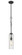 Wexford One Light Mini Pendant in Matte Black (405|380-1S-BK-G380-4CL)
