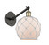 Ballston One Light Wall Sconce in Black Antique Brass (405|317-1W-BAB-G121-8RW)