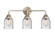 Nouveau 2 Three Light Bath Vanity in Brushed Satin Nickel (405|288-3W-SN-G54)