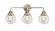 Nouveau 2 Three Light Bath Vanity in Brushed Satin Nickel (405|288-3W-SN-G202-6)