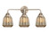 Nouveau 2 Three Light Bath Vanity in Brushed Satin Nickel (405|288-3W-SN-G146)