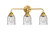 Nouveau 2 LED Bath Vanity in Satin Gold (405|288-3W-SG-G54-LED)
