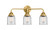 Nouveau 2 Three Light Bath Vanity in Satin Gold (405|288-3W-SG-G52)