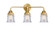 Nouveau 2 LED Bath Vanity in Satin Gold (405|288-3W-SG-G184S-LED)