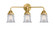 Nouveau 2 LED Bath Vanity in Satin Gold (405|288-3W-SG-G182S-LED)