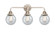 Nouveau 2 LED Bath Vanity in Polished Nickel (405|288-3W-PN-G204-6-LED)
