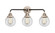 Nouveau 2 LED Bath Vanity in Black Polished Nickel (405|288-3W-BPN-G202-6-LED)