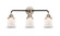 Nouveau 2 Three Light Bath Vanity in Black Polished Nickel (405|288-3W-BPN-G181S)