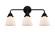 Nouveau 2 LED Bath Vanity in Matte Black (405|288-3W-BK-G61-LED)