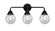 Nouveau 2 LED Bath Vanity in Matte Black (405|288-3W-BK-G204-6-LED)
