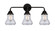 Nouveau 2 LED Bath Vanity in Matte Black (405|288-3W-BK-G192-LED)