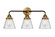 Nouveau 2 LED Bath Vanity in Black Antique Brass (405|288-3W-BAB-G64-LED)