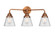 Nouveau 2 Three Light Bath Vanity in Antique Copper (405|288-3W-AC-G64)