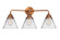 Nouveau 2 LED Bath Vanity in Antique Copper (405|288-3W-AC-G42-LED)