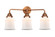 Nouveau 2 LED Bath Vanity in Antique Copper (405|288-3W-AC-G181-LED)