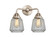Nouveau 2 LED Bath Vanity in Brushed Satin Nickel (405|288-2W-SN-G142-LED)