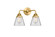 Nouveau 2 LED Bath Vanity in Satin Gold (405|288-2W-SG-G62-LED)