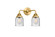 Nouveau 2 LED Bath Vanity in Satin Gold (405|288-2W-SG-G54-LED)