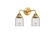 Nouveau 2 Two Light Bath Vanity in Satin Gold (405|288-2W-SG-G52)