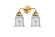 Nouveau 2 LED Bath Vanity in Satin Gold (405|288-2W-SG-G184-LED)