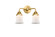 Nouveau 2 Two Light Bath Vanity in Satin Gold (405|288-2W-SG-G181S)