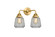 Nouveau 2 LED Bath Vanity in Satin Gold (405|288-2W-SG-G142-LED)