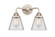 Nouveau 2 LED Bath Vanity in Polished Nickel (405|288-2W-PN-G62-LED)