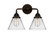 Nouveau 2 LED Bath Vanity in Oil Rubbed Bronze (405|288-2W-OB-G42-LED)