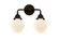 Nouveau 2 LED Bath Vanity in Oil Rubbed Bronze (405|288-2W-OB-G201-6-LED)